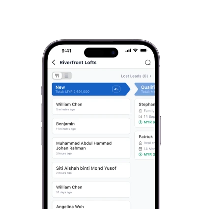Leads in a campaign are organised for clearer view to track in Leaf CRM's Campaign Manager.
