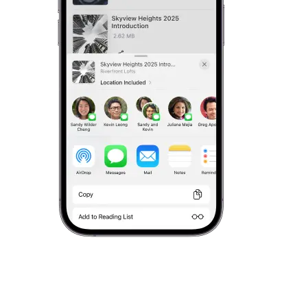 Sharing documents with others made simple in Leaf CRM for consistent communication.
