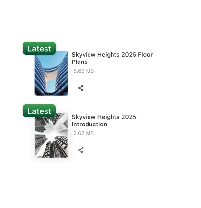 Stay up-to-date by knowing which document is the latest ones in Leaf CRM's Document Library.