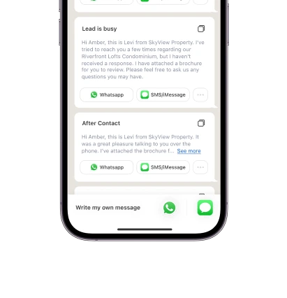 Create personalised text messages