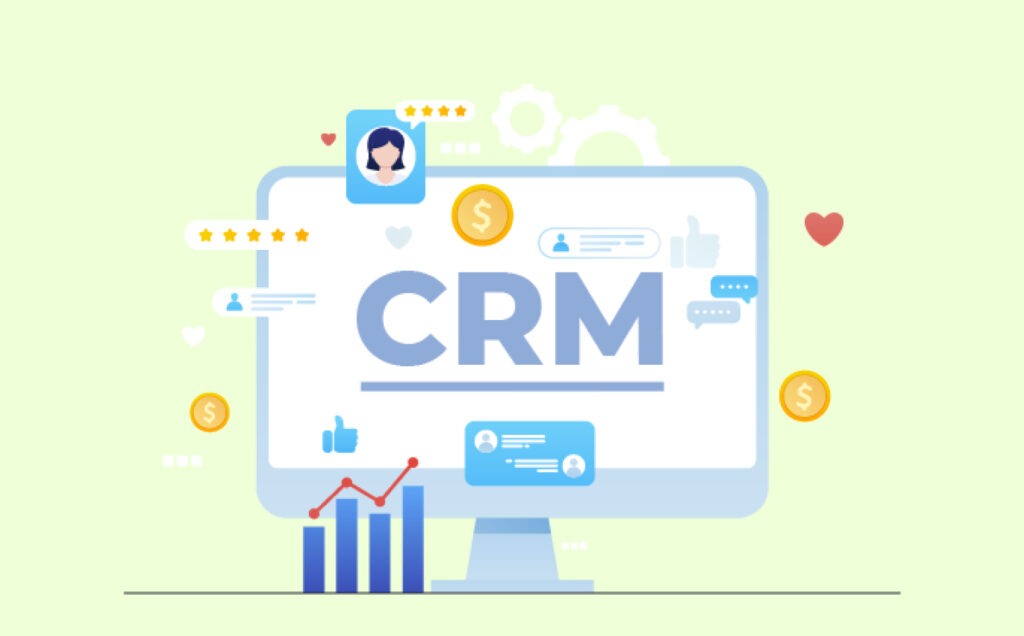 An image showing what is a CRM system.