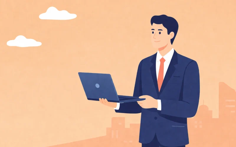 A man hlding a laptop symbolising he is searching about what is digital marketing in modern day business.