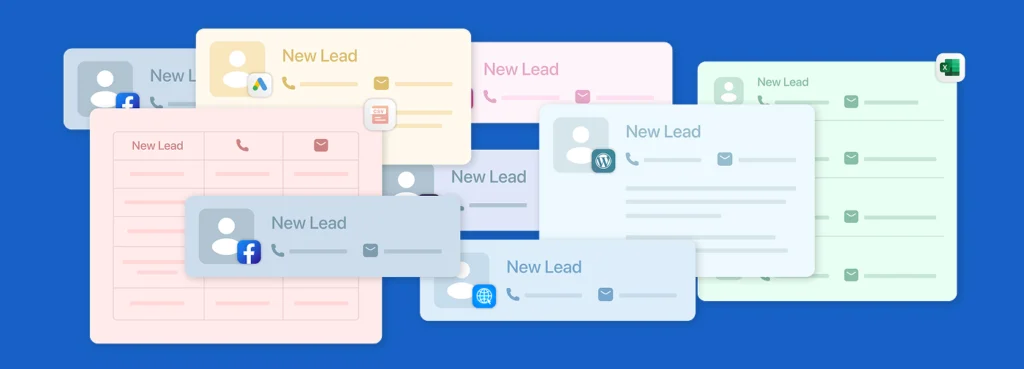 Leads being consolidated into a shared workspace.