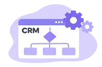 A CRM with lead routing logic checks the lead details against predefined rules before assigning the lead to salesperson(s).